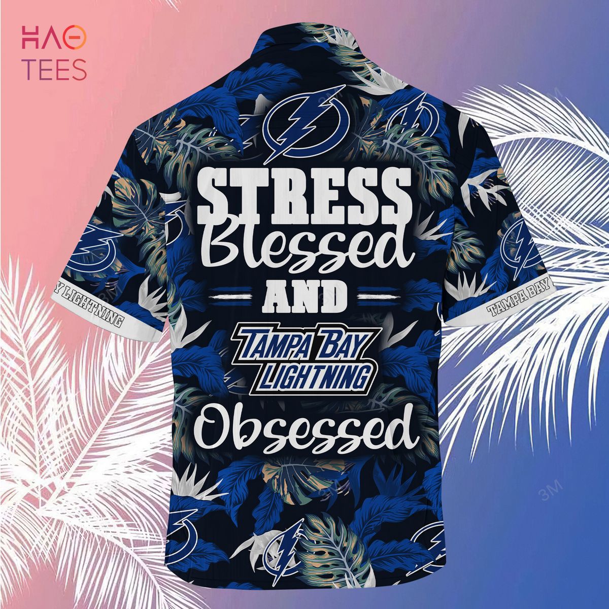 LIMITED] Tampa Bay Lightning NHL-Summer Hawaiian Shirt And Shorts, Stress  Blessed Obsessed For Fans