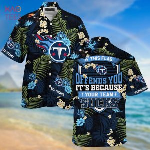 [LIMITED] Tennessee Titans NFL-Summer Hawaiian Shirt And Shorts,  With Tropical Patterns For Fans