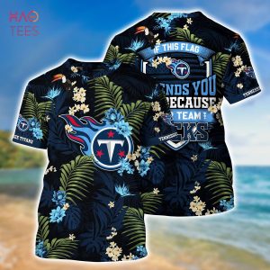 [LIMITED] Tennessee Titans NFL-Summer Hawaiian Shirt And Shorts,  With Tropical Patterns For Fans