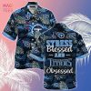 [LIMITED] Tennessee Titans NFL-Summer Hawaiian Shirt And Shorts,  With Tropical Patterns For Fans