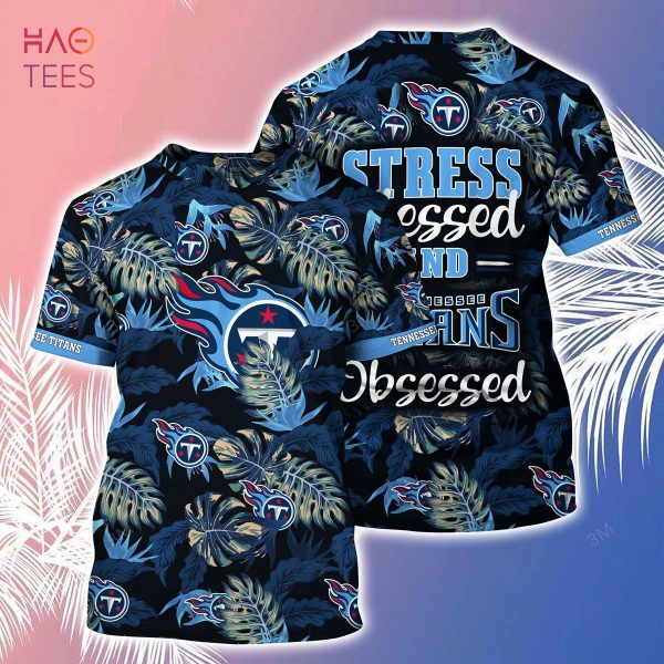 [LIMITED] Tennessee Titans NFL-Summer Hawaiian Shirt And Shorts, Stress Blessed Obsessed For Fans