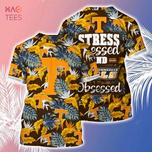 [LIMITED] Tennessee Volunteers  Summer Hawaiian Shirt And Shorts, Stress Blessed Obsessed For Fans