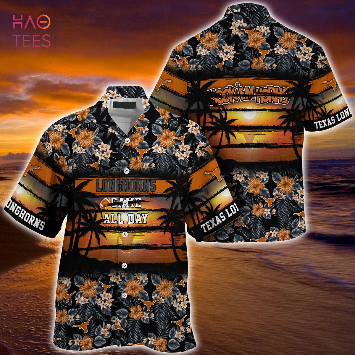 [LIMITED] Texas Longhorns  Summer Hawaiian Shirt, Floral Pattern For Sports Enthusiast This Year