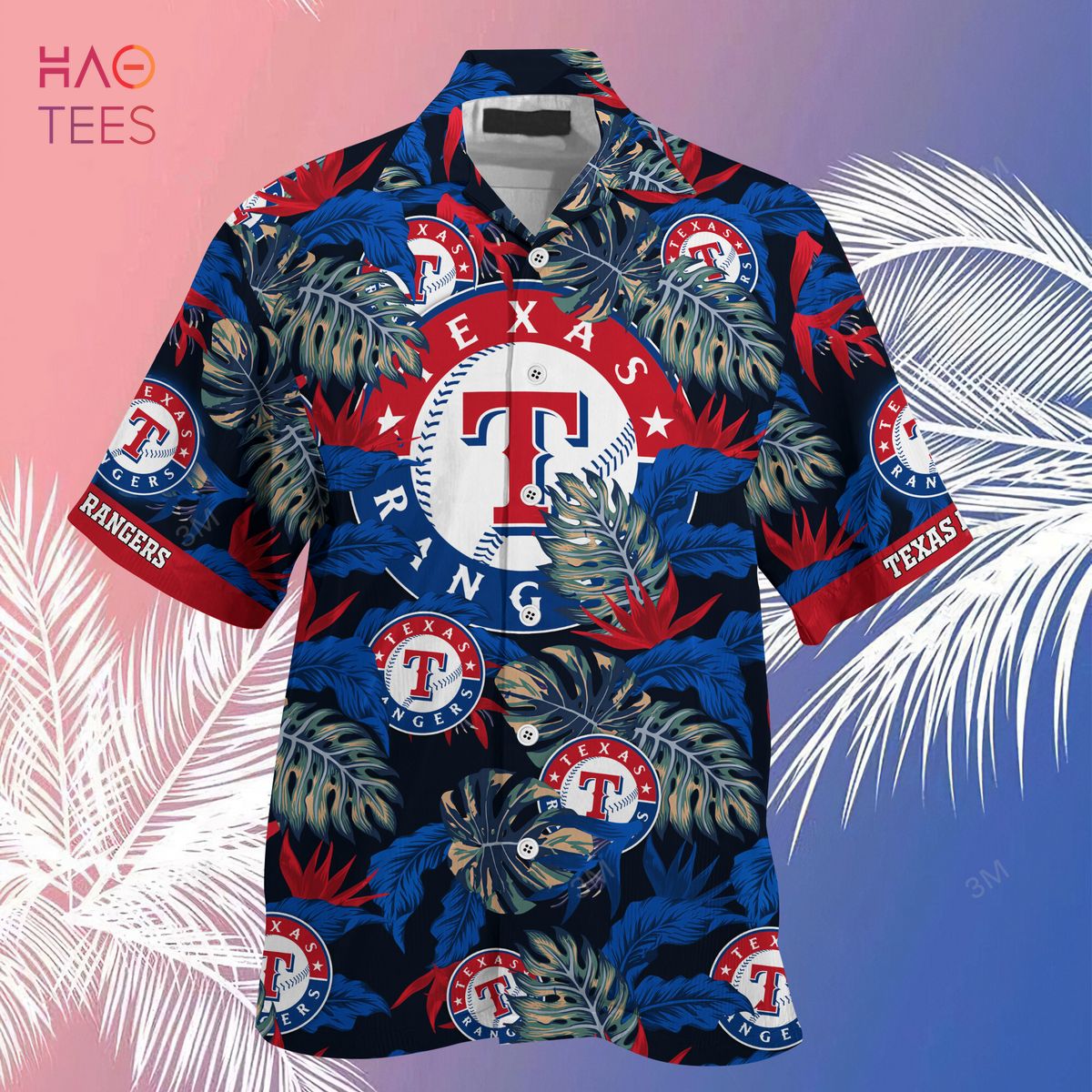 MLB Texas Rangers Summer Hawaiian Shirt - Binteez