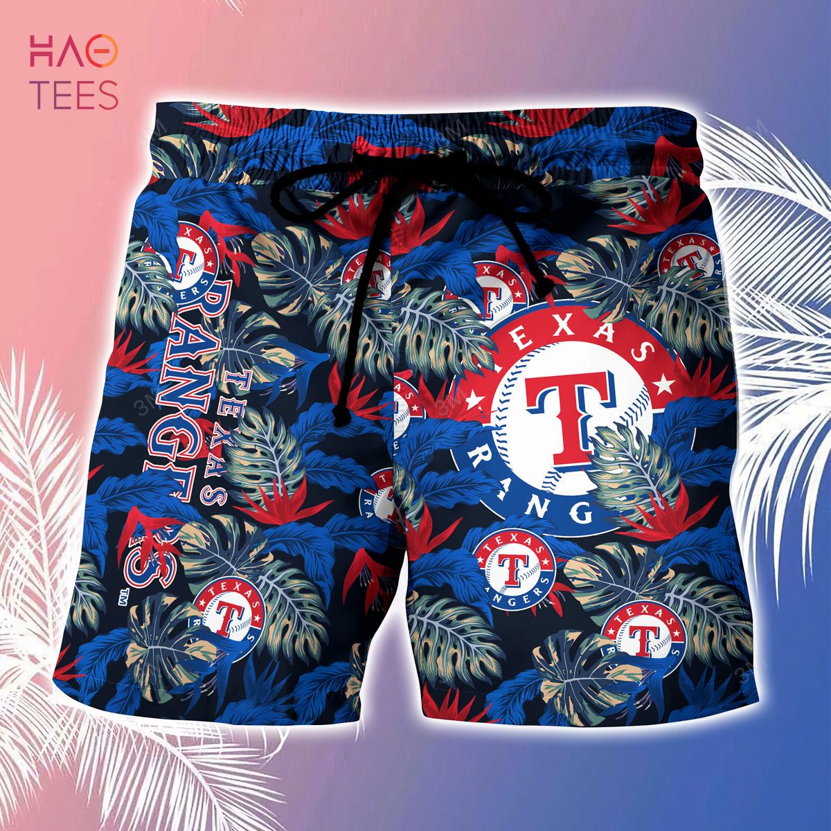 LIMITED] Texas Rangers MLB-Summer Hawaiian Shirt And Shorts