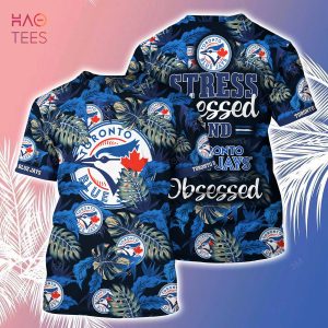 [LIMITED] Toronto Blue Jays MLB-Summer Hawaiian Shirt And Shorts, Stress Blessed Obsessed For Fans