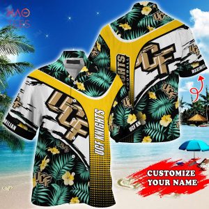 [LIMITED] UCF Knights Customized Summer Hawaiian Shirt, With Tropical Pattern For Fans