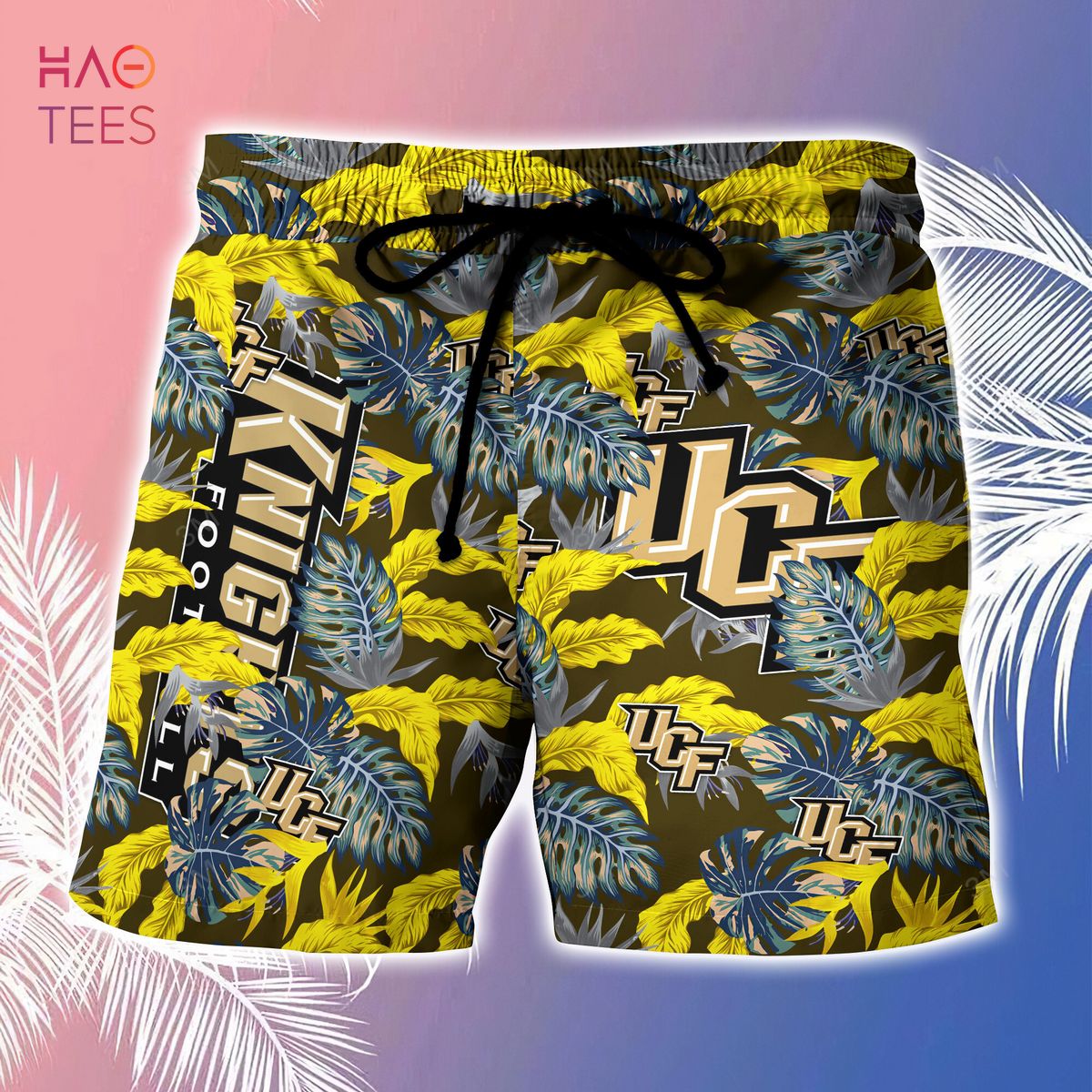 [LIMITED] UCF Knights Summer Hawaiian Shirt And Shorts, Stress Blessed Obsessed For Fans