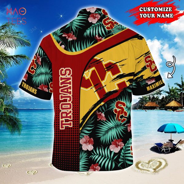 [LIMITED] USC Trojans Customized Summer Hawaiian Shirt, With Tropical Pattern For Fans