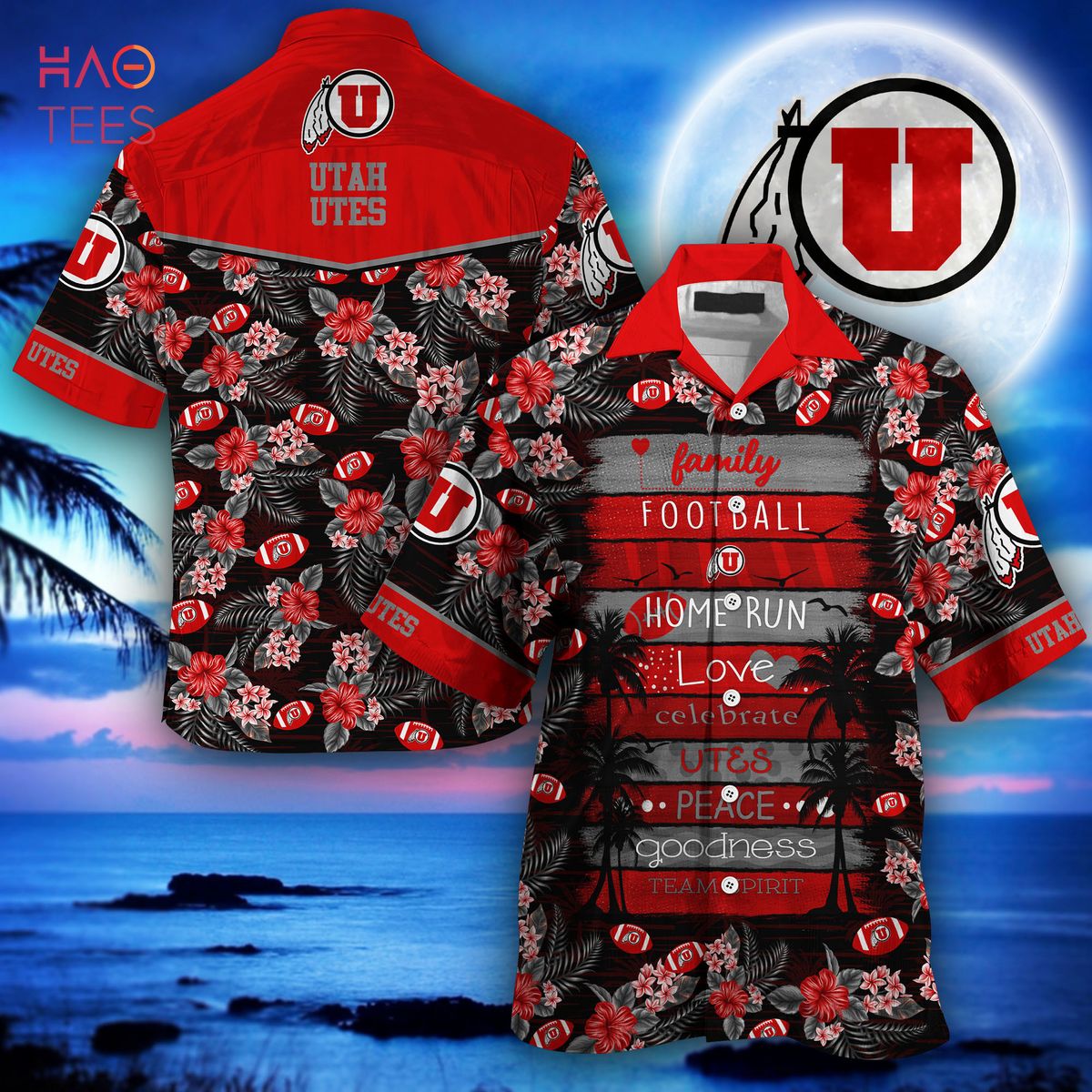 Utah Utes Football Authentic Hawaiian Shirt 2022