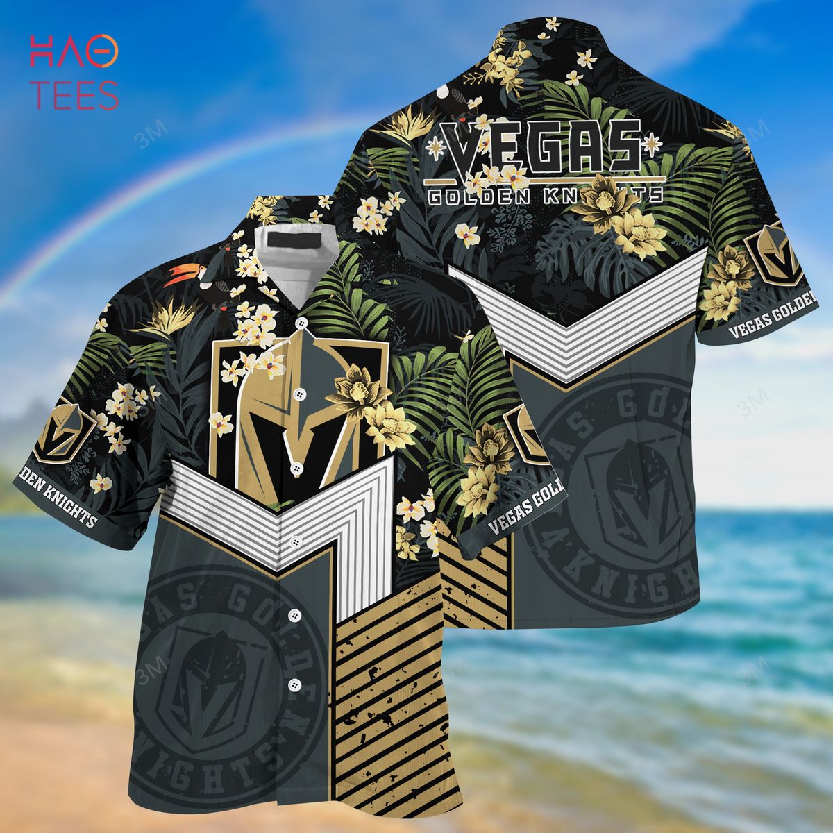 [LIMITED] Vegas Golden Knights NHL Hawaiian Shirt And Shorts, New Collection For This Summer