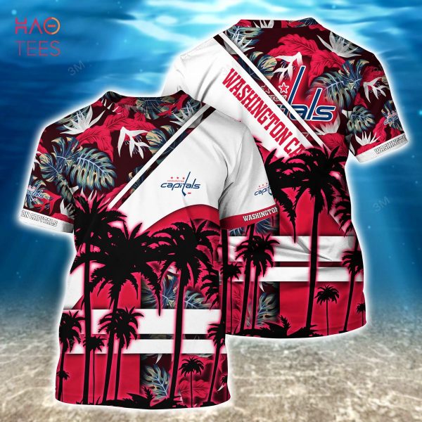 [LIMITED] Washington Capitals NHL-Summer Hawaiian Shirt And Shorts, For Fans This Season