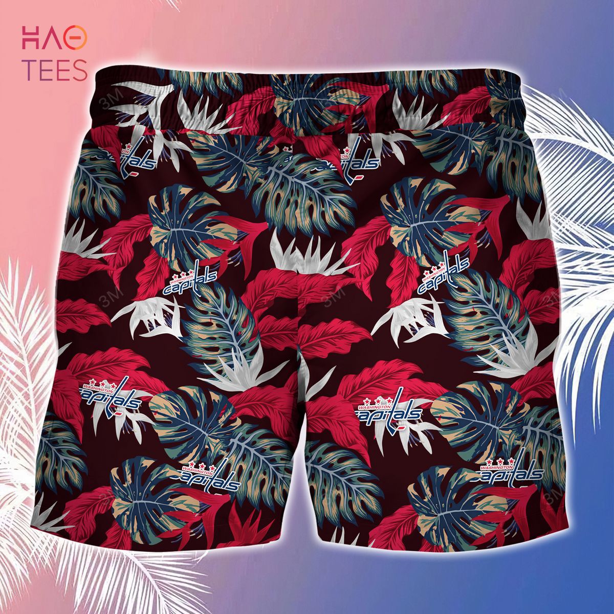 [LIMITED] Washington Capitals NHL-Summer Hawaiian Shirt And Shorts, Stress Blessed Obsessed For Fans