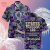 [LIMITED] Washington Huskies Summer Hawaiian Shirt And Shorts,  With Tropical Patterns For Fans