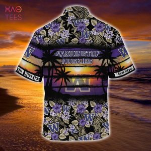 [LIMITED] Washington Huskies Summer Hawaiian Shirt, Floral Pattern For Sports Enthusiast This Year