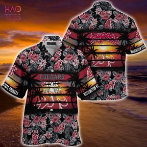 [LIMITED] Washington State Cougars Summer Hawaiian Shirt, Floral Pattern For Sports Enthusiast This Year