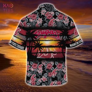 [LIMITED] Washington State Cougars Summer Hawaiian Shirt, Floral Pattern For Sports Enthusiast This Year