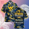 [LIMITED] West Virginia Mountaineers  Summer Hawaiian Shirt And Shorts,  With Tropical Patterns For Fans