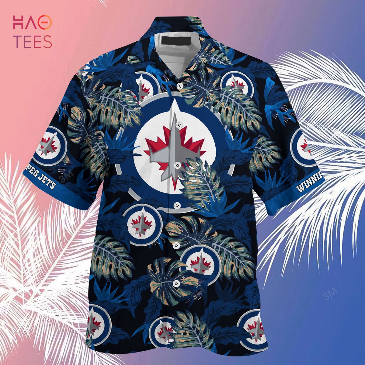 Winnipeg Jets Retro NHL 3D Hawaiian Shirt And Shorts For Men And