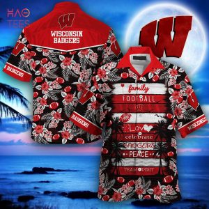 [LIMITED] Wisconsin Badgers Hawaiian Shirt, New Gift For Summer