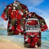 [LIMITED] Wisconsin Badgers Summer Hawaiian Shirt And Shorts,  With Tropical Patterns For Fans