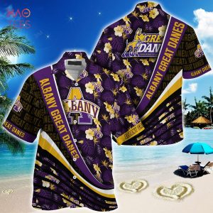[TRENDING] Albany Great Danes Summer Hawaiian Shirt, With Tropical Flower Pattern For Fans