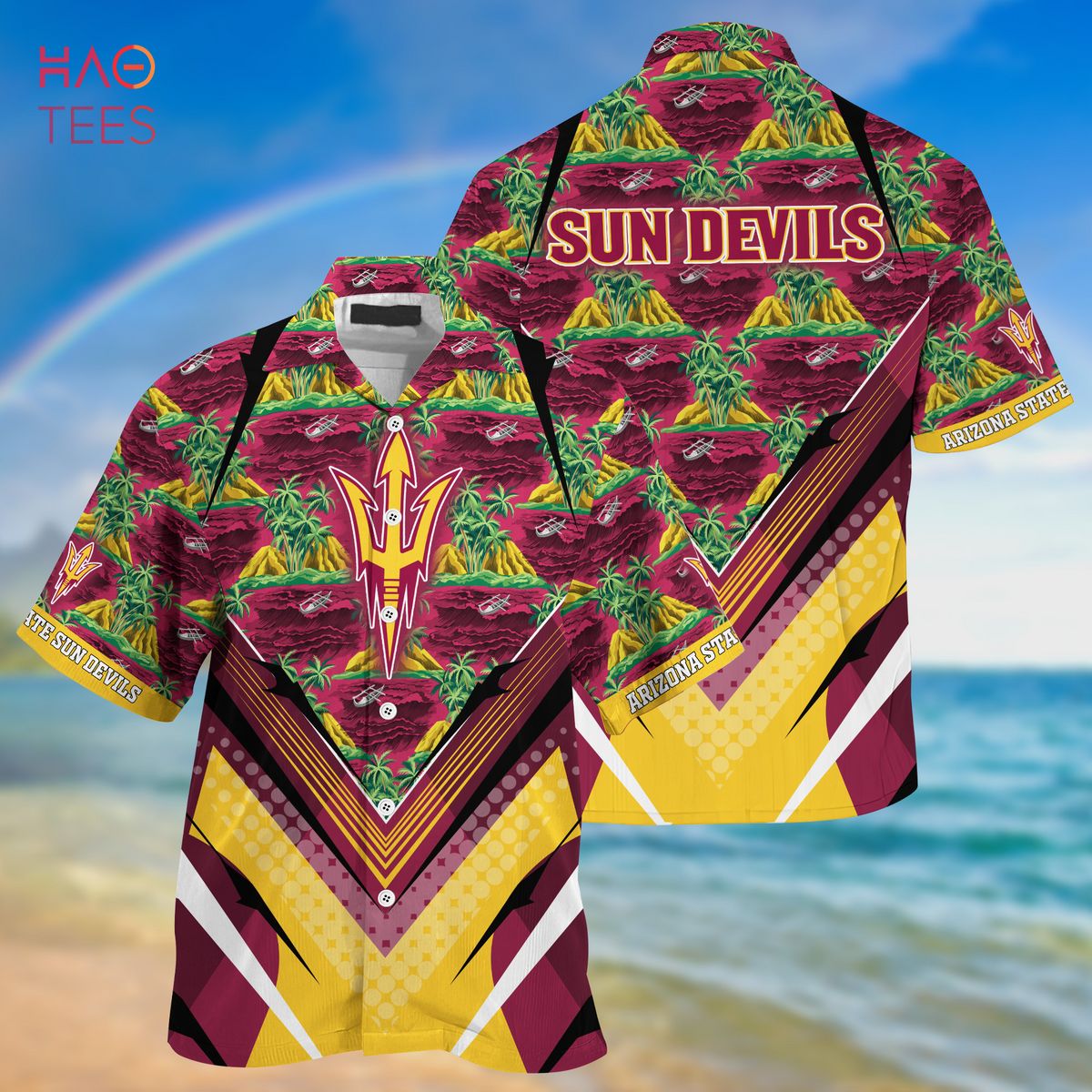 [TRENDING] Arizona State Sun Devils  Summer Hawaiian Shirt And Shorts, For Sports Fans This Season