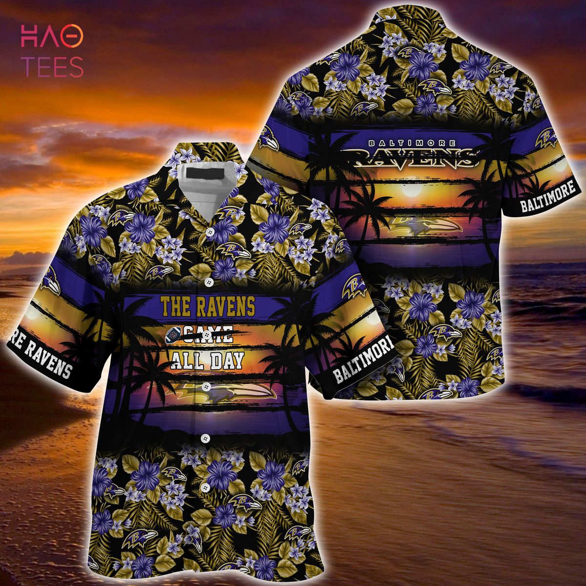 Baltimore Ravens Baltimore Orioles Hawaiian Shirt