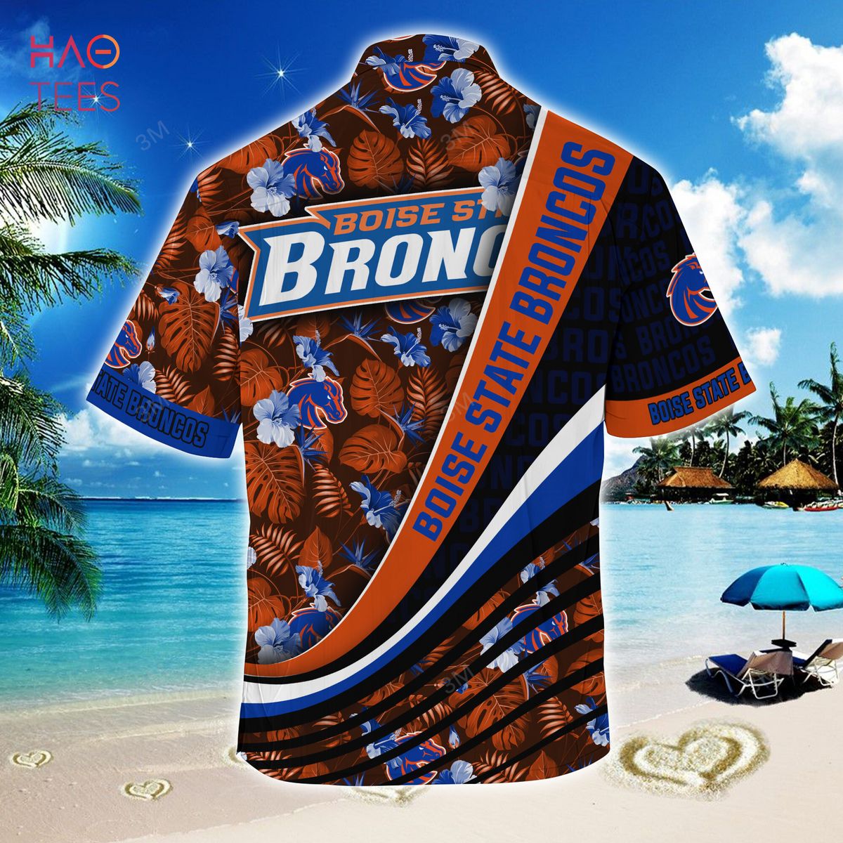 Boise State Broncos NCAA1 Hawaiian Shirt Star Pattern Best Trend Summer Gift