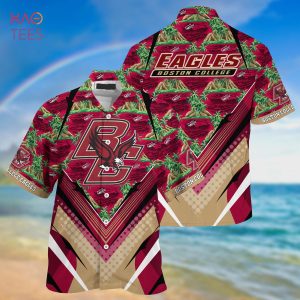 Boston College Eagles New Trends Custom Name And Number Christmas Hawaiian  Shirt - Freedomdesign