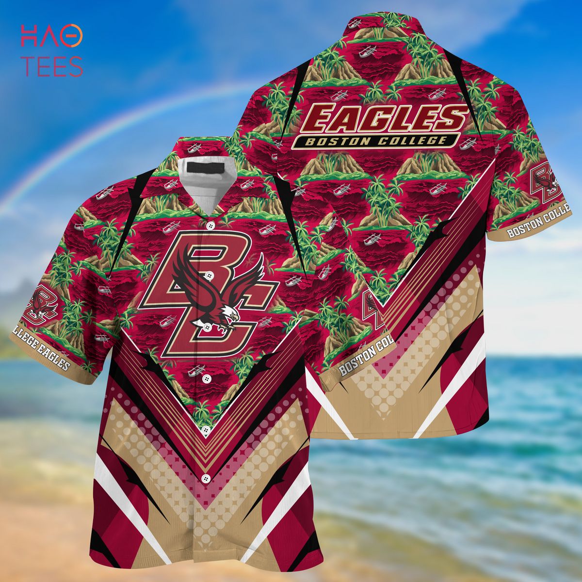 [TRENDING] Boston College Eagles Summer Hawaiian Shirt And Shorts, For Sports Fans This Season
