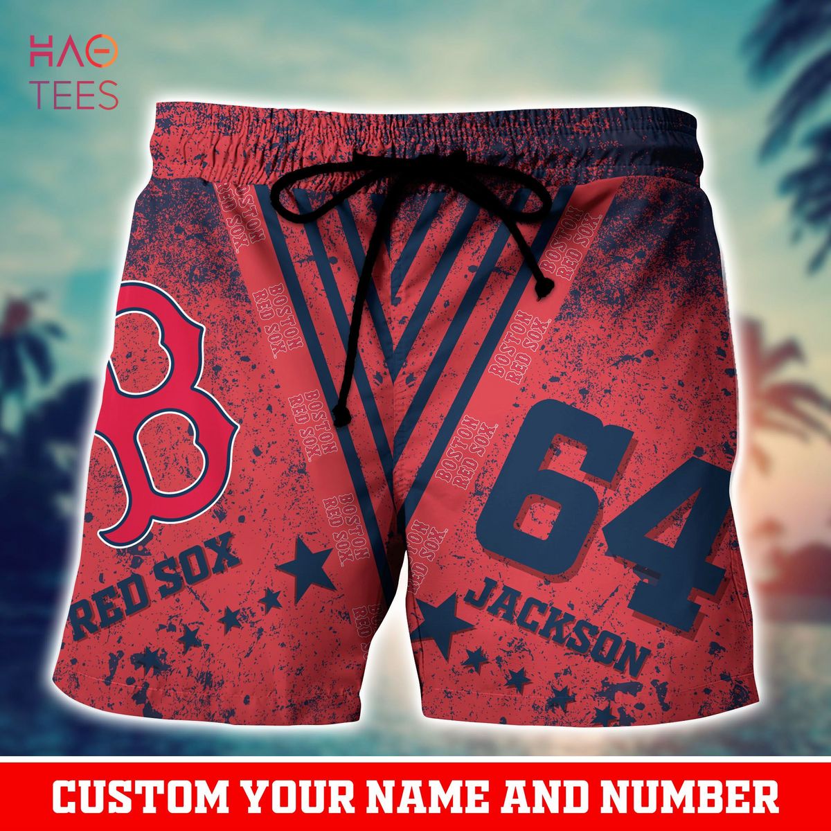 Boston Red Sox MLB Custom Name Cheap Button Up Hawaiian Shirt - T