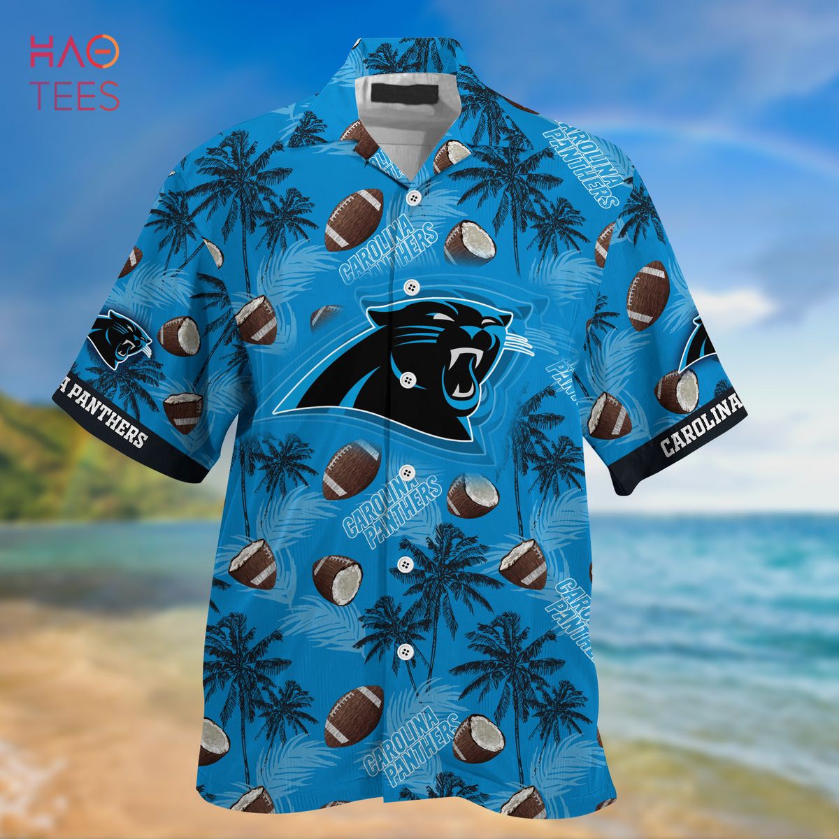 Carolina Panthers NFL Hawaii Beach Shirt Retro Vintage Summer