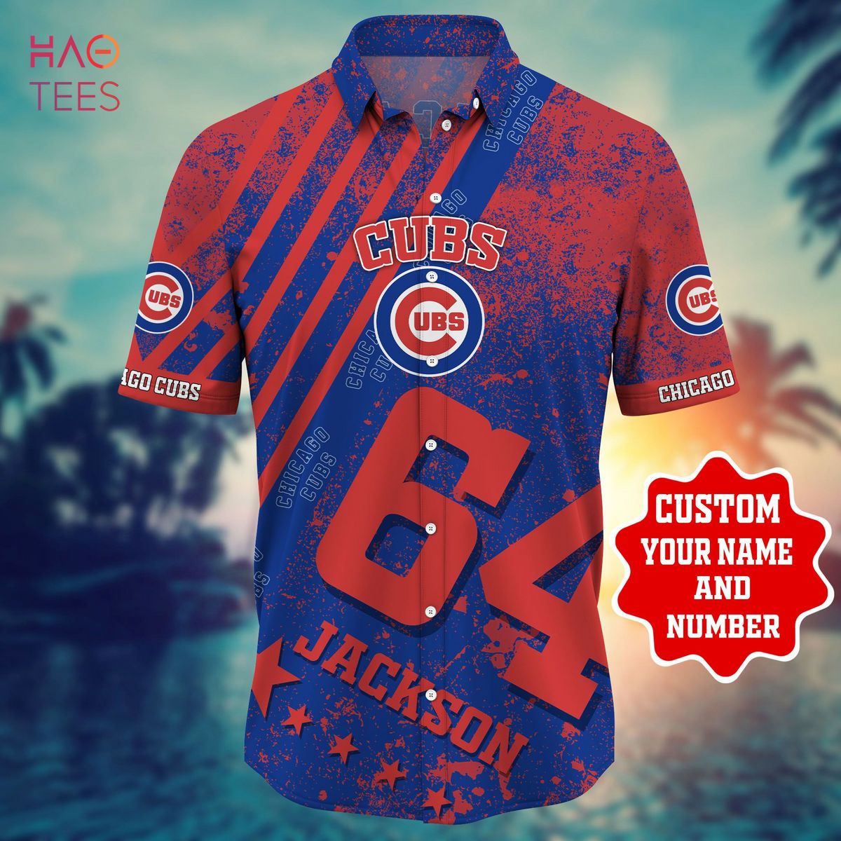 Chicago Cubs Design Toscano Aloha Personalized Hawaiian Shirt - YesItCustom