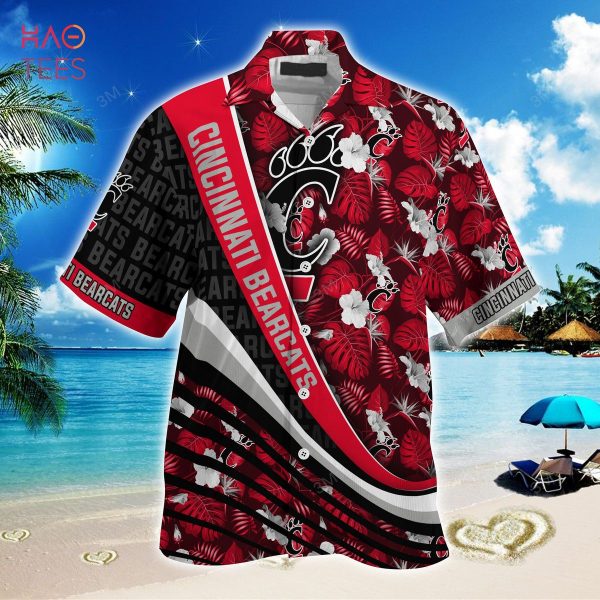 [TRENDING] Cincinnati Bearcats Summer Hawaiian Shirt, With Tropical Flower Pattern For Fans