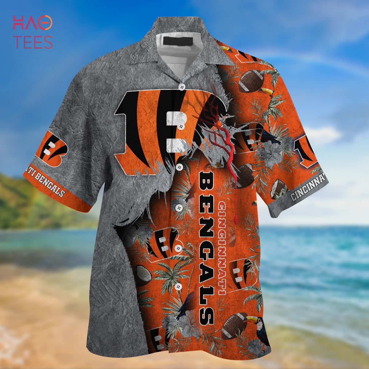 Cincinnati Bengals Summer Beach Hawaiian Shirt And Short