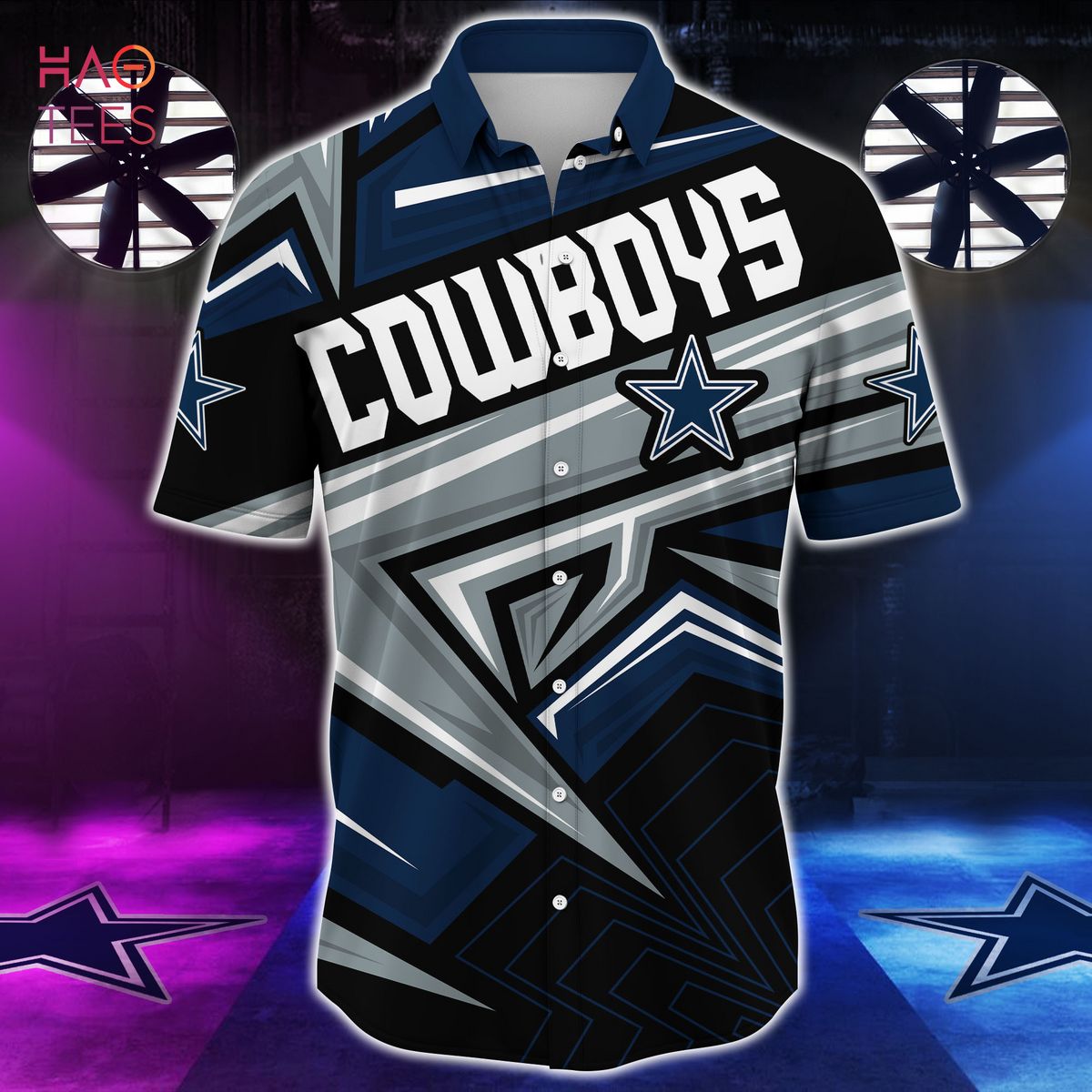 Nfl Dallas Cowboys Hawaiian Shirt American Flag Football Gift For Players