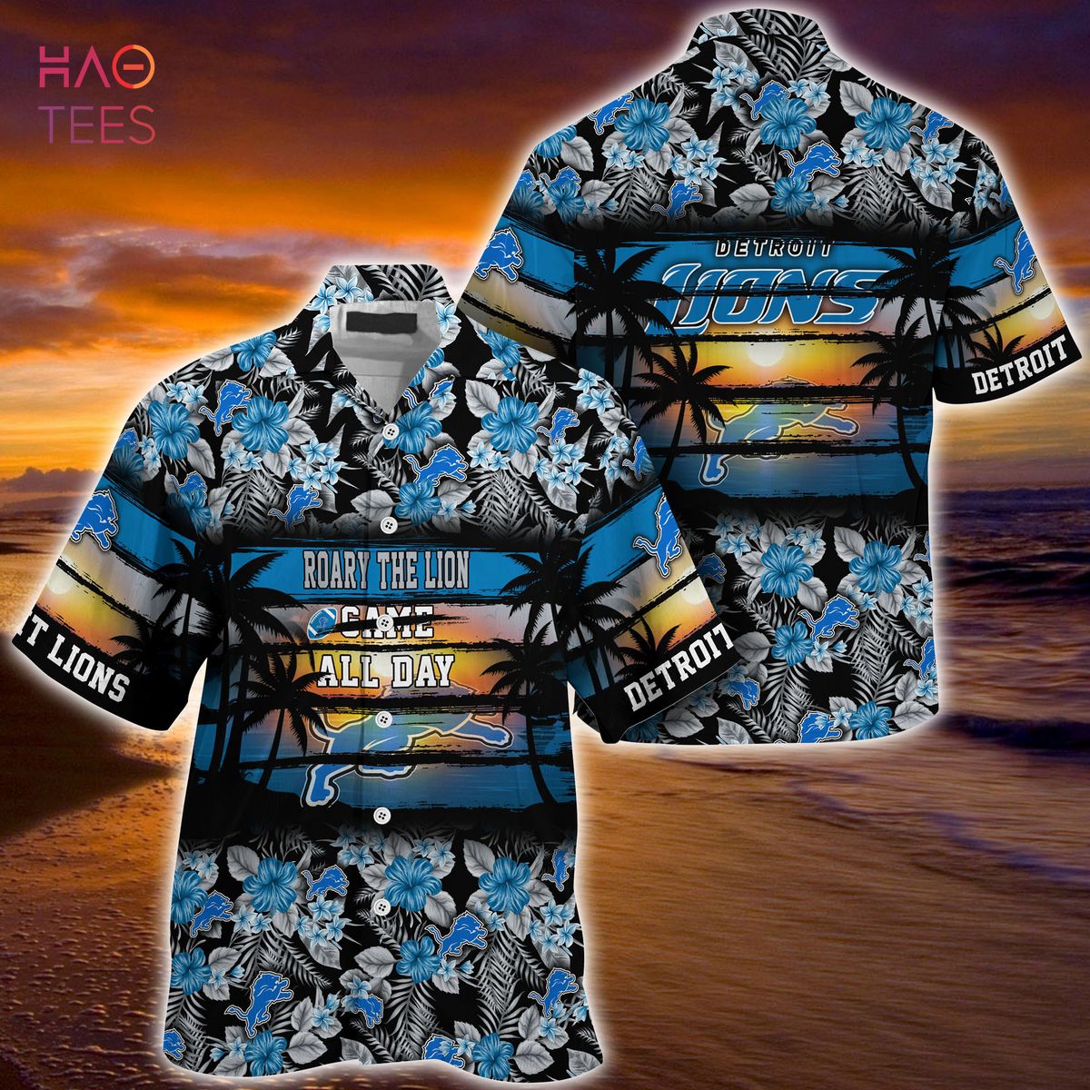 [TRENDING] Detroit Lions NFL-Summer Hawaiian Shirt, Floral Pattern For Sports Enthusiast This Year
