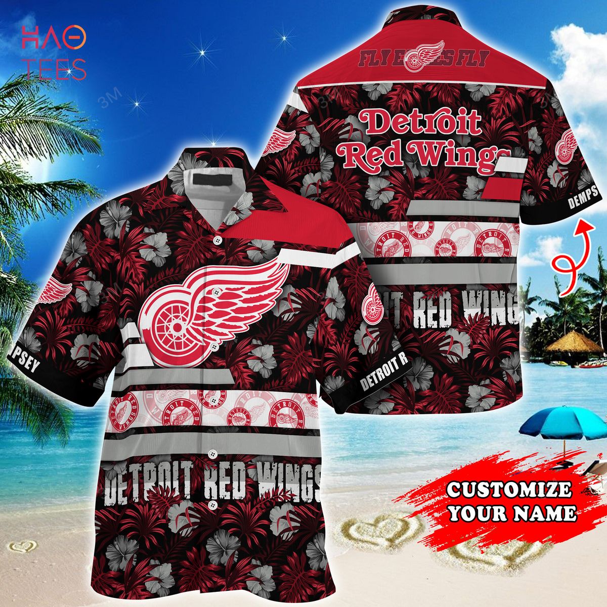 [TRENDING] Detroit Red Wings NHL-Super Hawaiian Shirt Summer