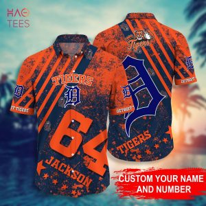 Detroit Tigers Custom Name Mlb Sport Cool Summer Gift Hawaiian