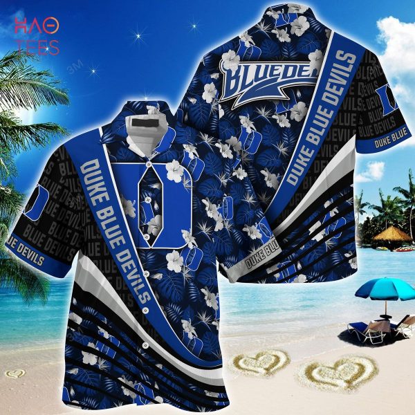 [TRENDING] Duke Blue Devils  Summer Hawaiian Shirt, With Tropical Flower Pattern For Fans