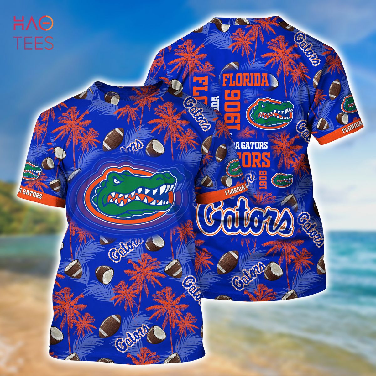 Ncaa Florida Gators Coconut Blue Orange Trendy Hawaiian Shirt Aloha Shirt -  Trendy Aloha