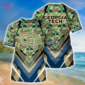 [TRENDING] Georgia Tech Yellow Jackets Summer Hawaiian Shirt And Shorts, For Sports Fans This Season