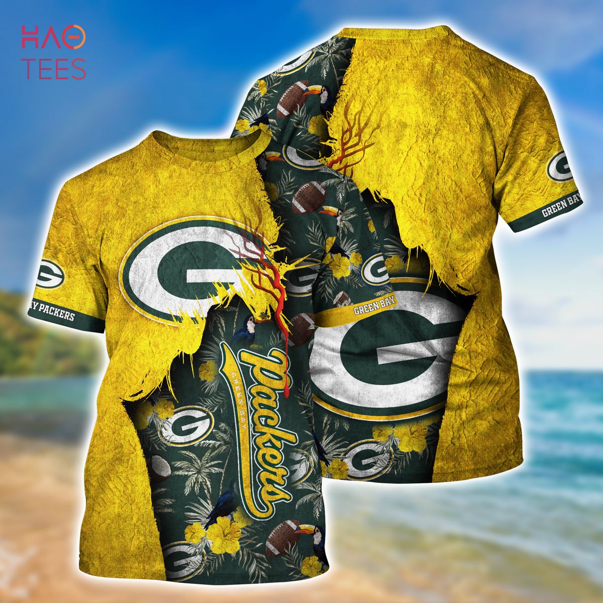 TRENDING] Green Bay Packers NFL Hawaiian Shirt, Retro Vintage Summer