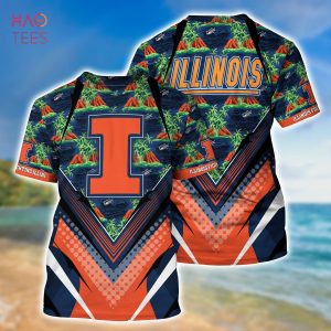 [TRENDING] Illinois Fighting Illini Summer Hawaiian Shirt And Shorts, For Sports Fans This Season