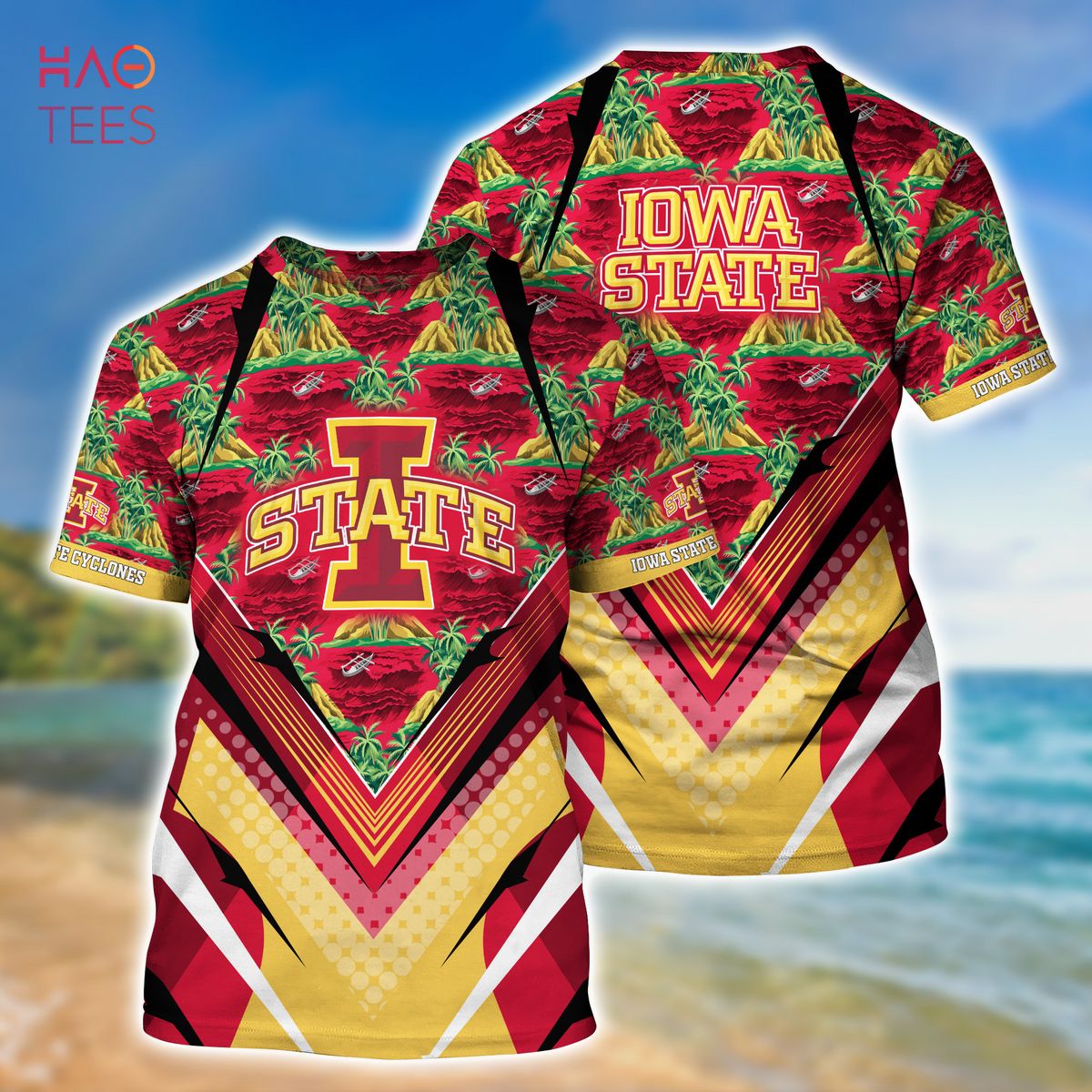 LIMITED] Iowa State Cyclones Summer Hawaiian Shirt And Shorts