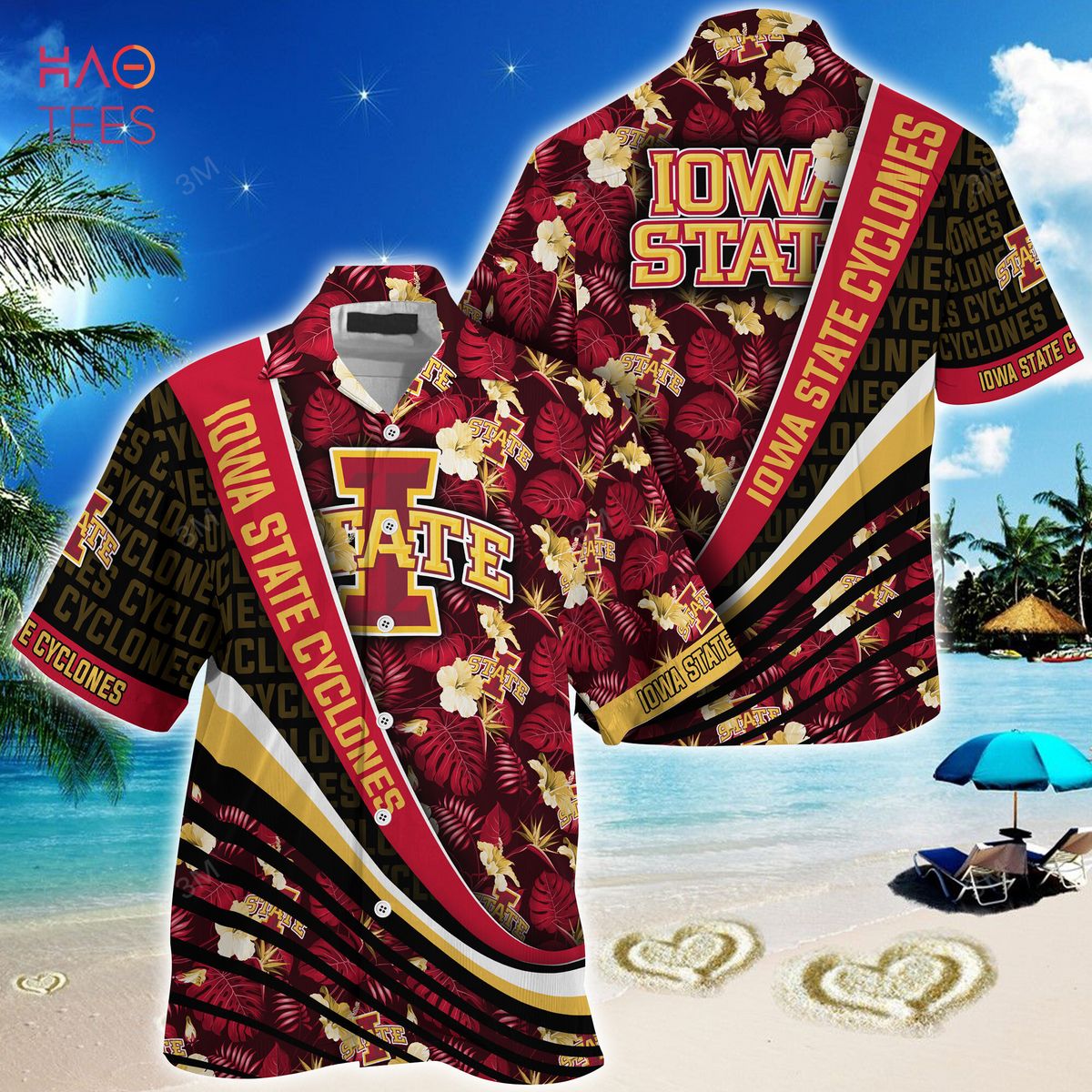 [TRENDING] Iowa State Cyclones  Summer Hawaiian Shirt, With Tropical Flower Pattern For Fans