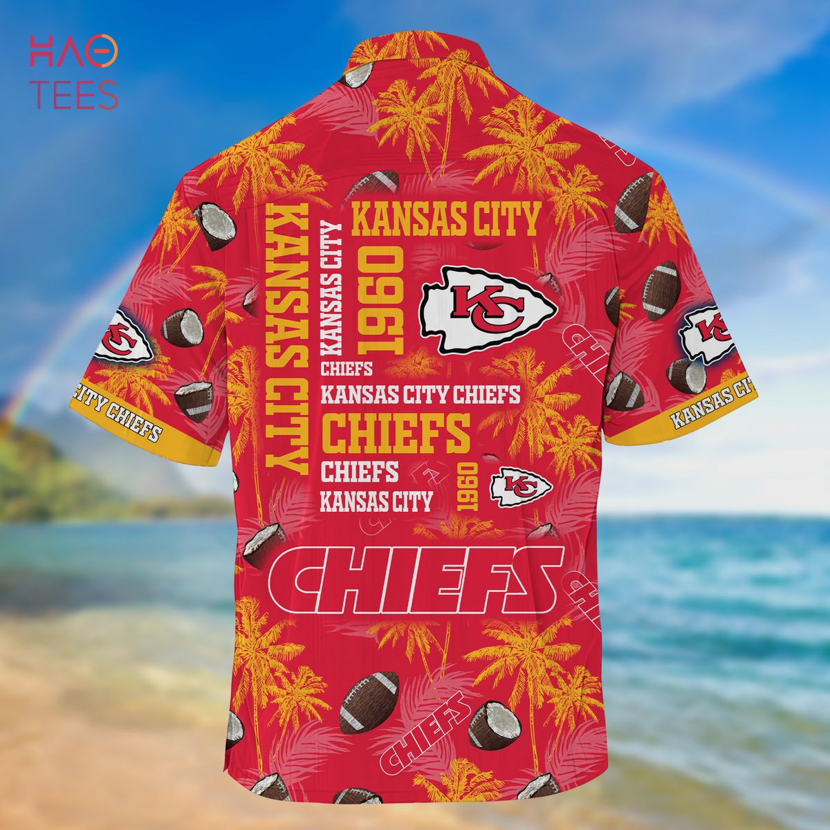 Chiefs Hawaiian Shirt Green Tropical Leaves Kansas City Gift - Personalized  Gifts: Family, Sports, Occasions, Trending