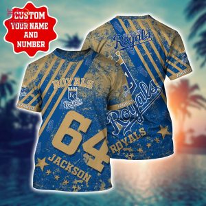 Kansas City Royals Sea Island Pattern 3D All Over Print Hawaiian Shirt Gift  For Royals Fans - Freedomdesign