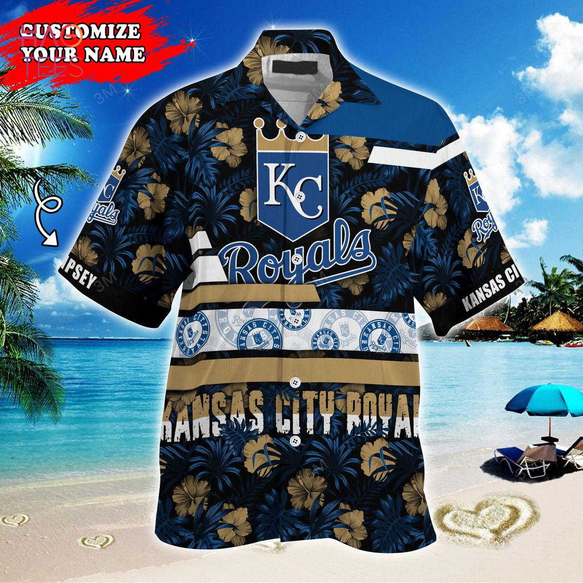 Kansas City Royals MLB Custom Name Hawaiian Shirt Hot Design For